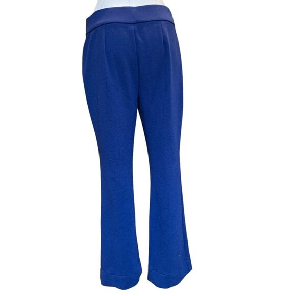 Chico's Flared Dress/Career Pants  Grommet Accent Sz 1R/US 8R Blue #97E - Picture 4 of 11